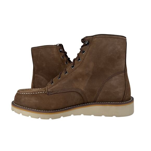 Carhartt 6 in Wedge Boot Mens 11 M Brown Nubuck Leather Soft Moc Toe main image 5